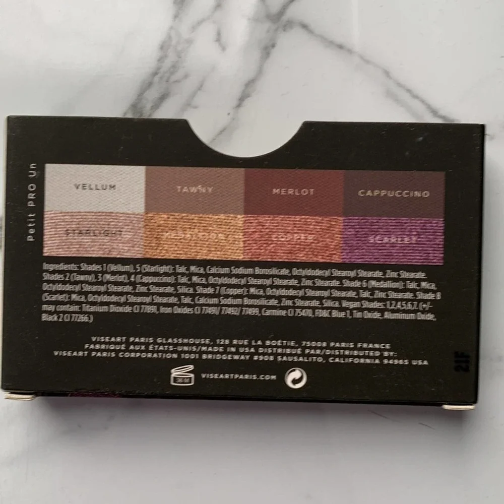 Viseart 8 Shade Petit PRO Un 1 Professional Pigment Palette (BNIB)‎